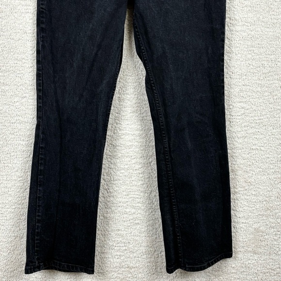 Vtg Harley Davidson Jeans Womens 14 Black Bootcut Genuine Motor Clothes 5 Pocket - Picture 4 of 15